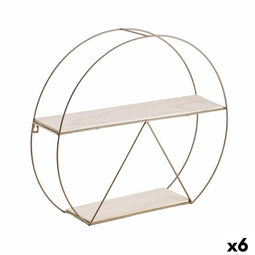 Planken Vinthera Moa Gouden Staal 50 x 12 cm (6 Stuks)