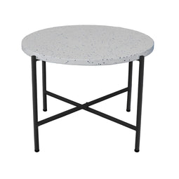 Bijzettafel Terrazzo Zwart 60 x 60 x 45 cm