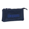 Pennenetui met 3 vakken Kappa Blue night Marineblauw 22 x 12 x 3 cm