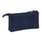 Pennenetui met 3 vakken Kappa Blue night Marineblauw 22 x 12 x 3 cm