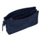 Pennenetui met 3 vakken Kappa Blue night Marineblauw 22 x 12 x 3 cm