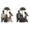 Decoratieve figuren DKD Home Decor 15,5 x 8,5 x 14,5 cm 15,5 x 8,5 x 19 cm Multicolour Koppel (2...