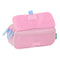 Pennenetui met 3 vakken Benetton Pink Roze 21,5 x 10 x 8 cm
