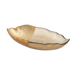 Middenstuk Gouden Glas 28 x 15,5 cm