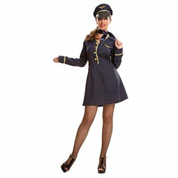 Kostuums voor Volwassenen Boord Stewardess 3 Onderdelen Maat M/L