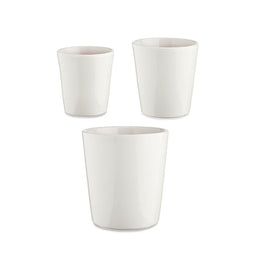 Pottenset Ø 14 cm Ø 22 cm Ø 17 cm Cónica 3 Onderdelen Wit