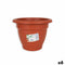 Bloempot Dem Squares Rond Bruin 25 x 25 x 19 cm (6 Stuks)