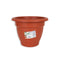 Bloempot Dem Squares Rond Bruin 25 x 25 x 19 cm (6 Stuks)