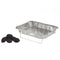 Wegwerpbarbecue Aluminium Antraciet 23,5 x 6 x 30,5 cm (12 Stuks)