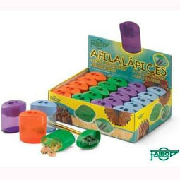 Puntenslijper Faibo Multicolour Met reservoir Dubbel Plastic (20 Stuks)