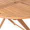Opvouwbare bijzettafel Kate 90 x 90 x 76 cm Natuurlijk Acacia