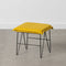 Poef Synthetisch materiaal Metaal Geel 40 x 40 x 35 cm
