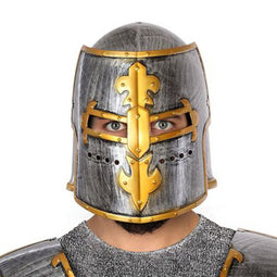 Middeleeuwse Helm Zilverkleurig