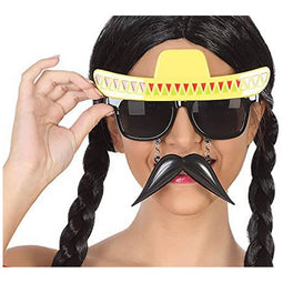 Bril Mexicaan Hoed Snor