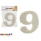 Decoratieve figuren Cijfer 9 12 Stuks (2 x 15 x 10 cm)