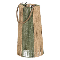 Lykta Kaarshouder Lykta Groen Beige Metaal Papier Kristal 25 x 25 x 50 cm