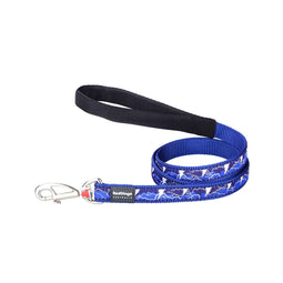Hondenriem Red Dingo STYLE LIGHTNING Marineblauw 15mm x 120 cm
