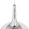 Plafondlamp Kristal Grijs Metaal 33 x 33 x 50 cm