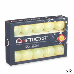 LED-lichtkrans Klot Groen 2,3 m (12 Stuks)