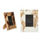 Fotolijsten Wit Bruin Mangohout Wereldkaart 20 x 25 x 1,5 cm (6 Stuks)