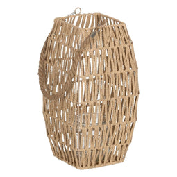 Lykta Kaarshouder Lykta Beige Metaal Papier Kristal 18,5 x 18,5 x 36 cm