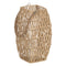 Lykta Kaarshouder Lykta Beige Metaal Papier Kristal 18,5 x 18,5 x 36 cm