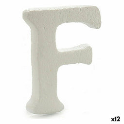 Brief F Wit polyestyreen 1 x 15 x 13,5 cm (12 Stuks)