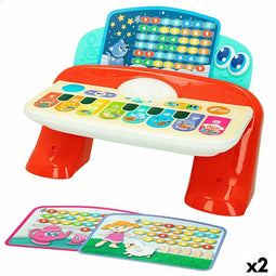 Interactieve piano voor baby´s Winfun 27 x 16 x 18 cm (2 Stuks)