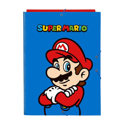 Map Super Mario Play Blauw Rood A4