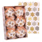 Kerstballen Multicolour Papier Polyfoam 7,5 x 7,5 x 7,5 cm (6 Stuks)