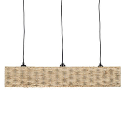 Plafondlamp Zwart Natuurlijk Ijzer 220-240 V 88 x 17,5 x 65 cm