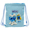Rugtas met Koordjes Los Pitufos Blauw Hemelsblauw 26 x 34 x 1 cm