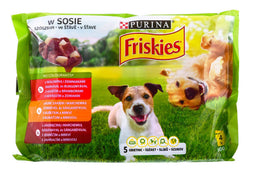 PURINA Friskies Adult - Meat - nat hondenvoer - 4 x100 g