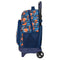 Schoolrugzak met Wielen Hot Wheels Speed club Oranje 33 X 45 X 22 cm