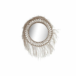 Wandspiegel DKD Home Decor Kristal Natuurlijk Touw (60 x 4 x 60 cm)