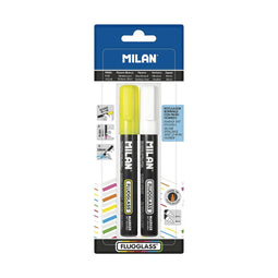 Markeerstift Milan Fluoglass Wisbare inkt PVC
