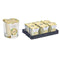 Geurkaars 10 x 10 x 10 cm (6 Stuks) Glas Vanille