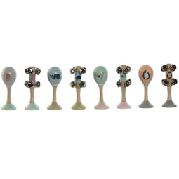 Muziekspeelgoed Home ESPRIT Hout 11,5 x 2 x 15,5 cm Maracas (4 Stuks)