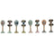 Muziekspeelgoed Home ESPRIT Hout 11,5 x 2 x 15,5 cm Maracas (4 Stuks)