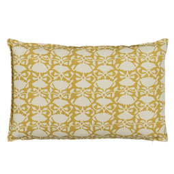 Kussen Katoen Beige Mosterd 60 x 40 cm