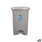 Pedaalemmer Grijs Plastic 50 L (3 Stuks)