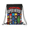 Rugtas met Koordjes The Avengers Super heroes Zwart (26 x 34 x 1 cm)