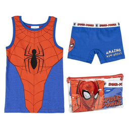 Pyjama Kinderen Spider-Man Rood Blauw Maat 5 Jaar