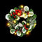 Kerstkroon PVC Multicolour 30 x 30 x 10 cm