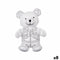 Knuffel om in te kleuren Wit Zwart Stof 17 x 21 x 12 cm Beer (8 Stuks)