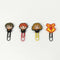 Clip Harry Potter 4 Stuks Rubber Plastic