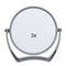 Vergrotende Spiegel Grijs Kristal Plastic 19 x 18,7 x 2 cm (6 Stuks)