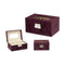 Watch Box Metaal Fluweel Bordeaux (16 x 8,5 x 11 cm) (6 Stuks)
