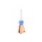 Kaarshouder DKD Home Decor 7 x 7 x 12 cm Kristal Blauw Amber Tweekleurig
