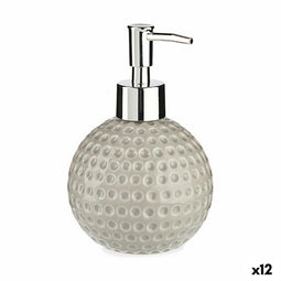 Zeepdispenser Golf Keramisch Grijs Metaal 12 Stuks (300 ml)